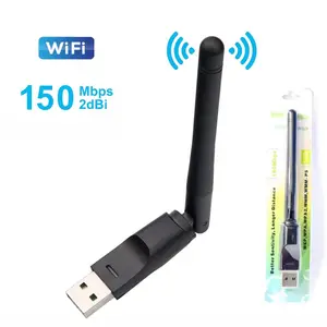 150Mbps High Speed Wireless Network Card Mini Compact Design USB WiFi Adapter LAN Wireless Wifi Receiver Dongle Antenna 802.11 b/g/n for PC Windows