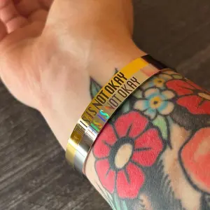 THIS IS NOT OKAY bangle bracelet