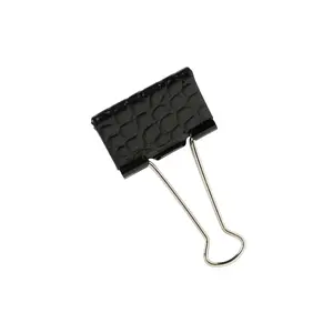 Oventure O-Boy Leather Money Clip - Back in Black Croc Embossed Leather Minimalist Stylish Wallet Card Holder for Men's Everyday Carry - Durable & Versatile - Fathersdaygift