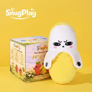 SnugPlay Interactive Music Plush Toy Set – Banana, Strawberry & Carrot Electric Plush Toys for Parent-Child Interaction, Couples & Friends Prank Toy, Valentines Day & Easter Party Fun Gift for Kids & Adults stuffed animals cute girly gifts