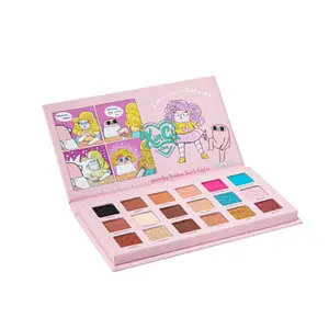 KimChi Chic Beauty KETNIPZ X KIMCHI Rainbow Sharts Mini Me Eyeshadow Palette Makeup Kit Set Pigment Cosmetic Blend Titanium