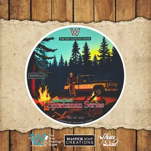 Shave Dad's Sportsman Series Premium Shaving Soap - 6 Oz, Steric Acid Formula, Woody Fragrance, Dense Lather, South African Craftsmanship