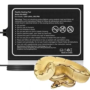 12“ x 8” Multi-Size Reptile Heating Pad Suitable for 20-gallon aquariums, 40-gallon aquariums, reptile terrariums, turtles, hermit crabs, snakes, lizards, and other reptiles Heating solution Convenient storage Can be placed anywhere Fleece with Heated Mas