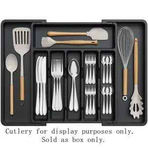 ✨ That Messy Cutlery Drawer? Sorted. 😉 Expandable Kitchen Drawer Organiser & Cutlery Tray | Adjustable Utensil & Silverware Holder Durable Storage Organizer Home Storage