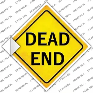 Dead End Novelty Diamond Sticker Decal