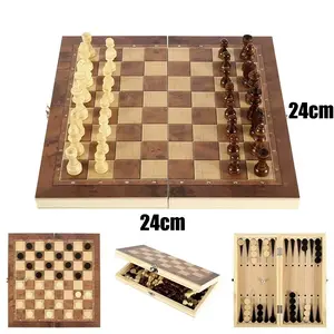 3 in 1 Board Party Table Games Dice Chess Backgammon Board Entertainment Travel Games Checkers Chess NONE