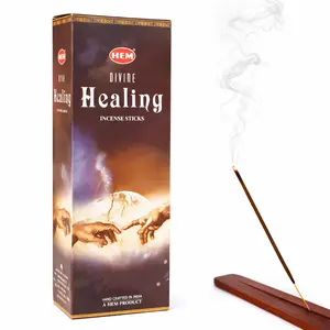 HEM Divine Healing Incense Sticks - Hand-Rolled in India, 120 Count