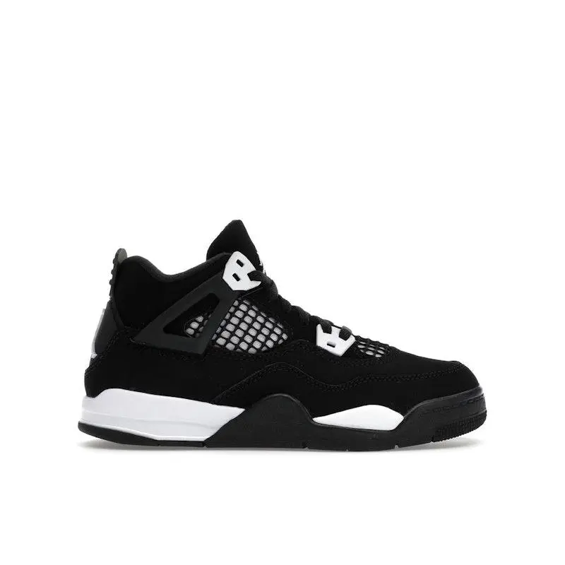 Jordan Kid's 4 Retro White Thunder Basketball Shoes, from StockX