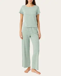 Baby Jean Long Pj Set in Iceberg