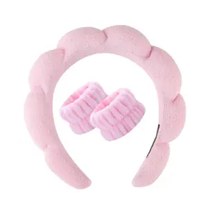 Spa Headband for Skincare – Soft Plush Makeup Headband, Keeps Hair Away for Face Wash, Makeup & Daily Routine bubble dallas comfort