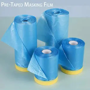 High-performance pre-adhesive masking film - suitable for cars and painting. Thin film, no residue, very suitable for painters. Durable and easy to tear. It is a special tape for car painters.
