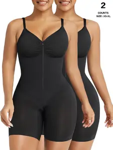 Shorts Bodysuit for Women Tummy Control Adjustable Shapewear Seamless Sexy Butt Lifting Workout Bodycon One Piece Short Jumpsuit