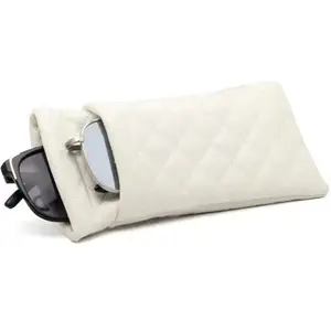 Unisex PU Leather Eyewear Case, Soft Flexible Design, Portable Compression Style, Ideal for Men & Women, Durable Protection, Portable Sunglasses Organizer