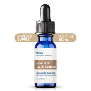 Prism Health Lab Coconut Oil Pulling Complex – 0.5oz Travel Size | Fresh Breath & Gum Support | Natural Coconut Oil Formula for Healthier Teeth & Gums