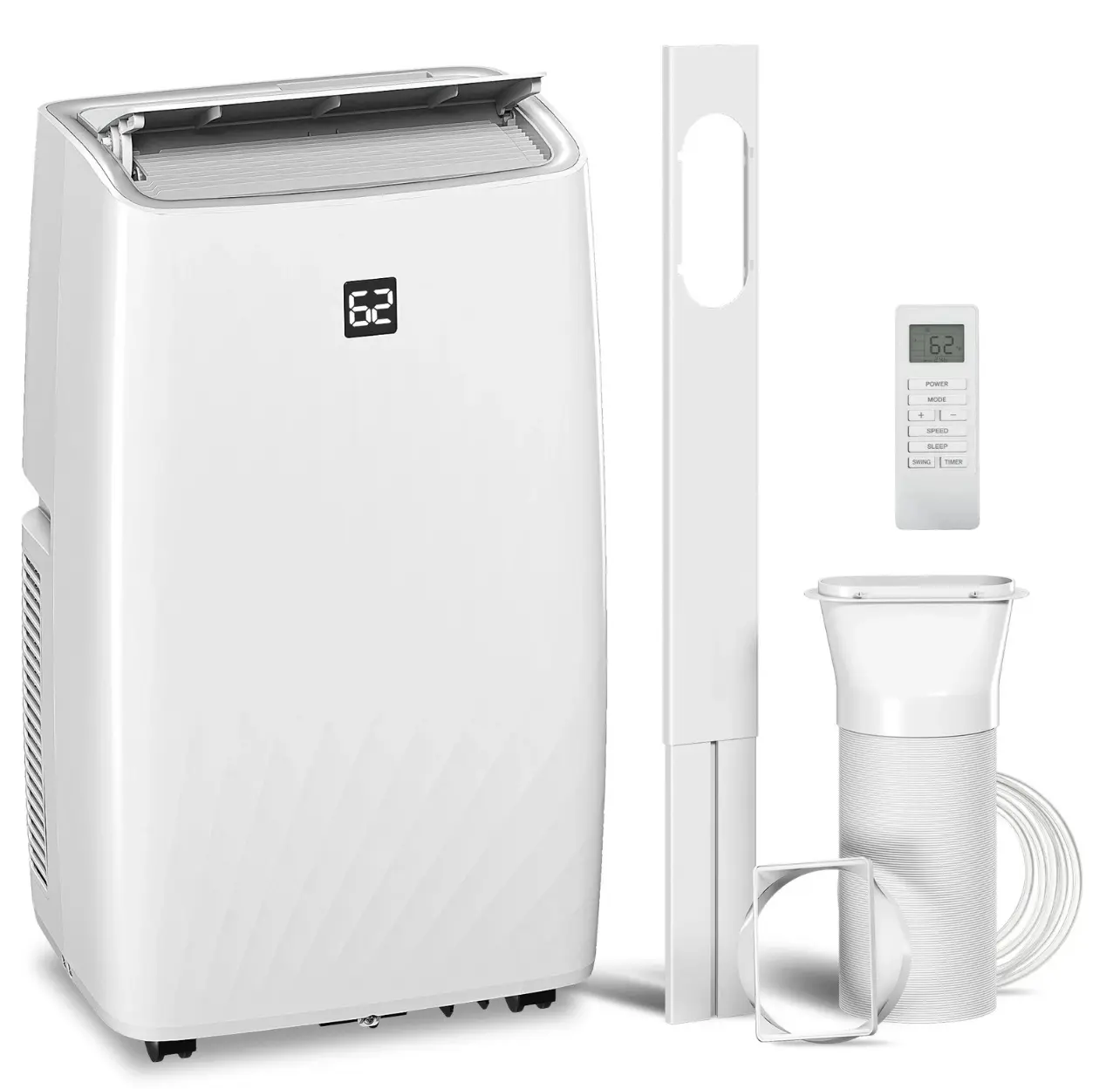 14000 BTU Portable Air Conditioner with Dehumidifier & Fan, AC Unit