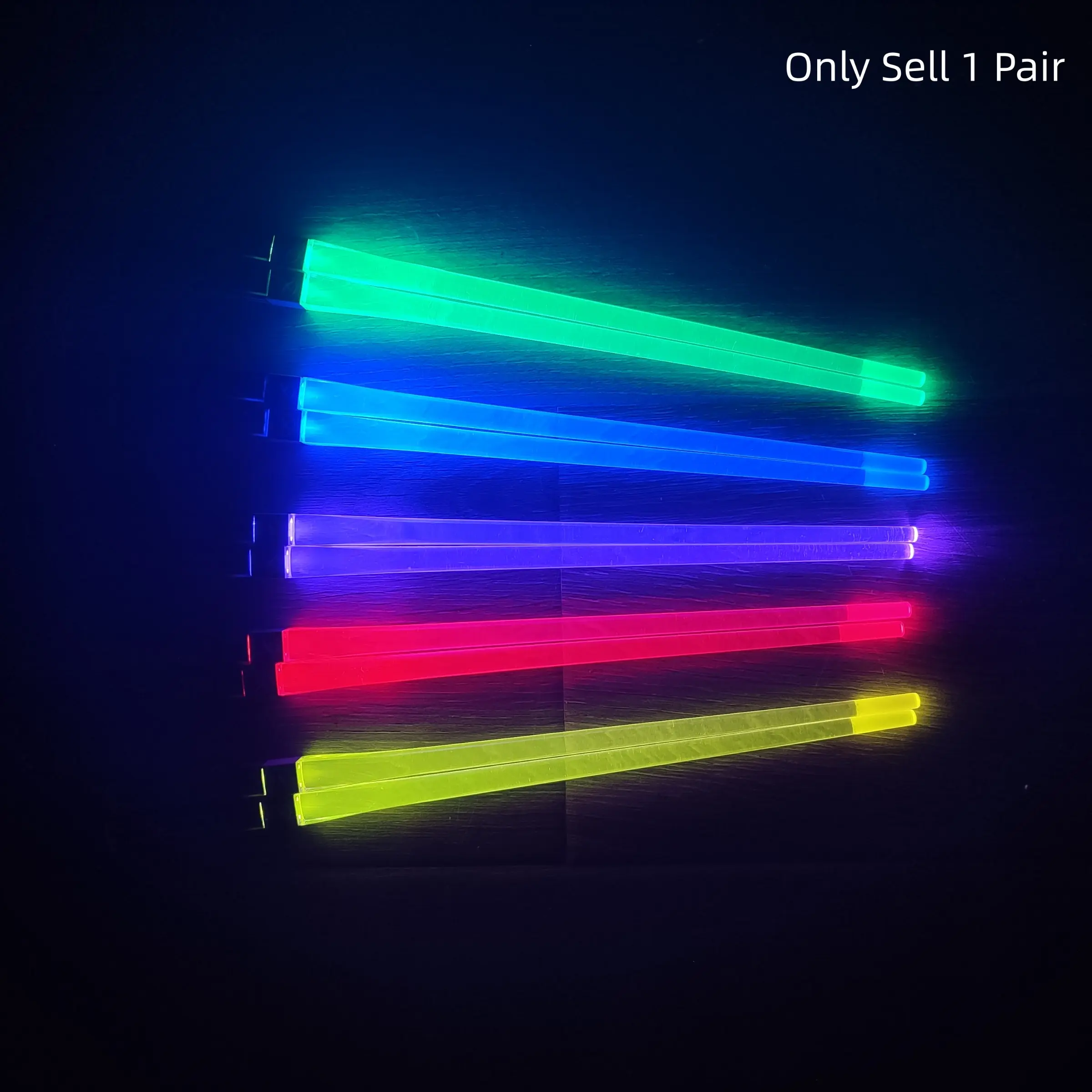 Glowing Stick and Glowing Chopsticks Night Lighting, Outdoor Camping Picnic Party Gathering Travel Holiday Gift Tableware, Utensils