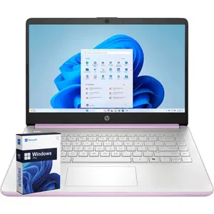HP 14 inch Everyday Laptop Computer for Student & Business - AI-Powered 1-Y • Win 11 Pro• Intel Quad-Core CPU • Ultra-Light • up to 16GB RAM/256GB SSD • Lavender
