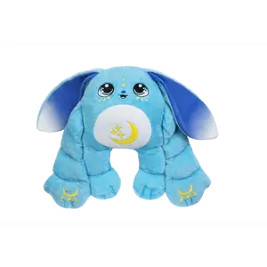 Moon Pals Weighted Stuffed Animal - Bo, Blue Plush, Ideal for Cuddling and Reading