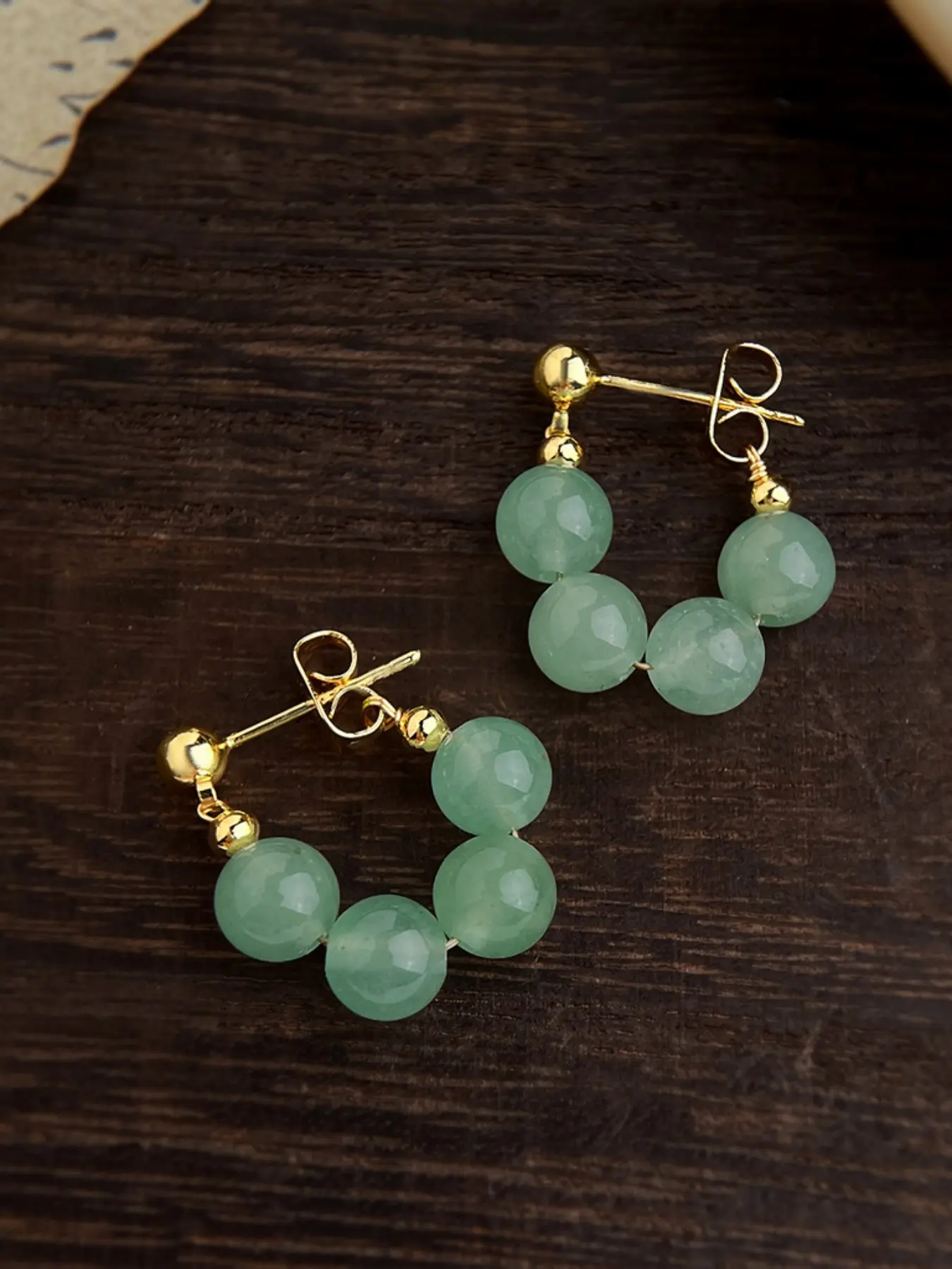 Hypoallergenic S925 Silver Color Needle Gemstone Bead Earrings, Beaded Earrings, Trendy Minimalist Statement Jewelry, Elegant Minimalist Earrings, Perfect Gift for Her, High Quality Earrings