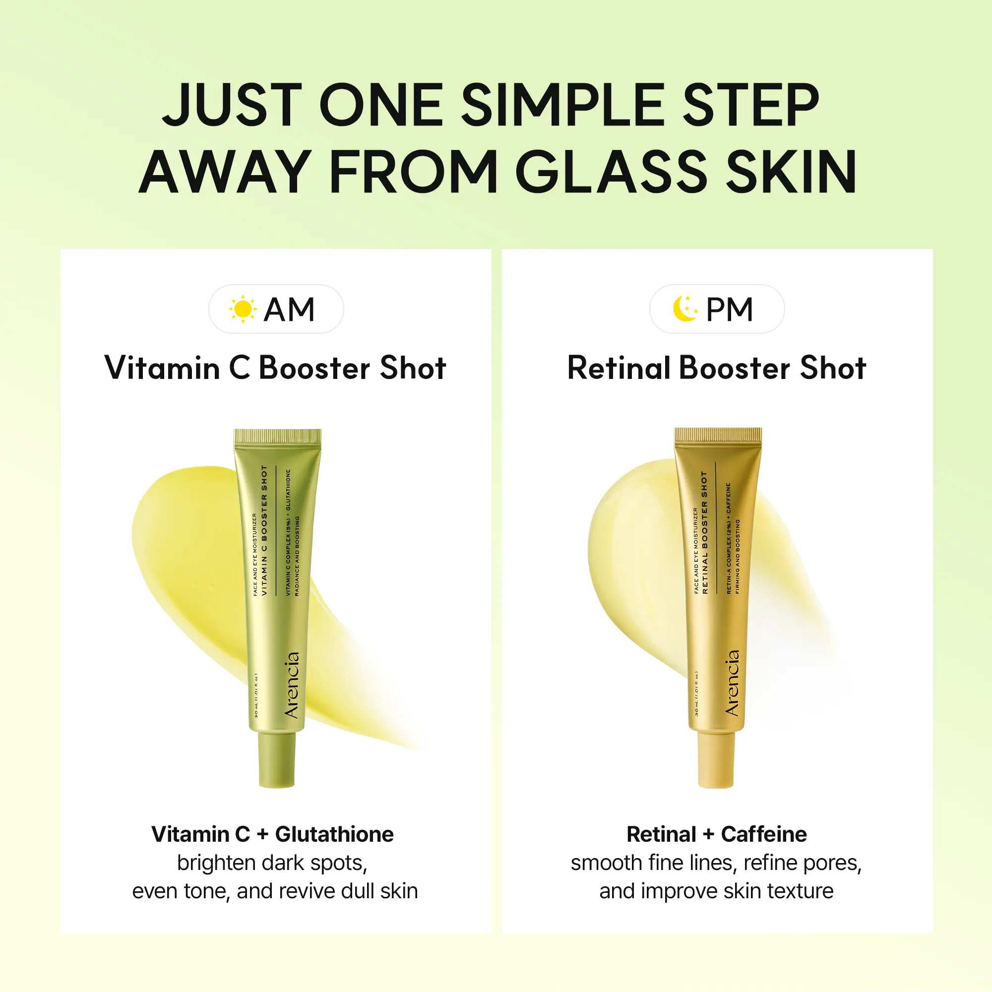 Booster Shot Skin Renewal Duo - Vitamin C & Retinal for Day And