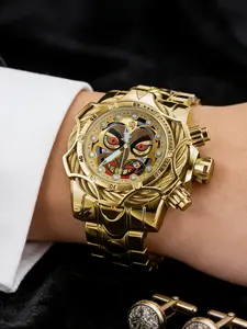 Trendy Men's Watch, High-Style Streetwear Design, Military-Themed Large Dial, Perfect Gift Choice, Ideal for Students & Young Adults