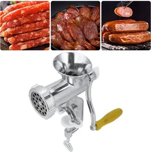 homemade burger Small/Large  meat grinder Manual Cast Iron Meat Grinder | Heavy-Duty Sausage Maker for Homemade Burgers & Ground Beef Grain Mill Grater Ergonomic Chicken Shredder Tool