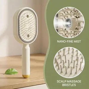 2026 New Electric Steam Brush, Electric Steam Brushs for Hair, Rechargeable Steam Hair Straightener, Detangling Steams Brush, Reduce Frizz, Nourishes Hairs, Anti-Static