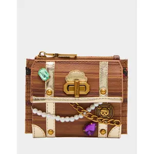 Betsey Johnson X MARKS THE SPOT WALLET BROWN