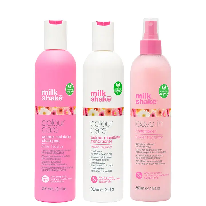 Milk_shake colour care flower shine trio - Shampoo, Conditioner & Leave in