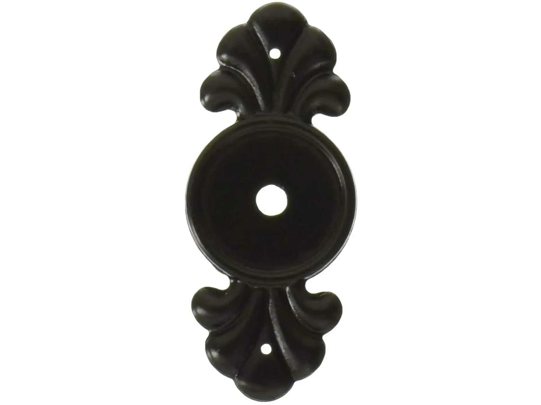 Emtek Tuscany Series 86234FB Cabinet Knob Back Plate, Flat Black - Bronze Option, 1 lbs, 7/8" x 2-1/4" Dimensions, Back Plate for Cabinet Knob