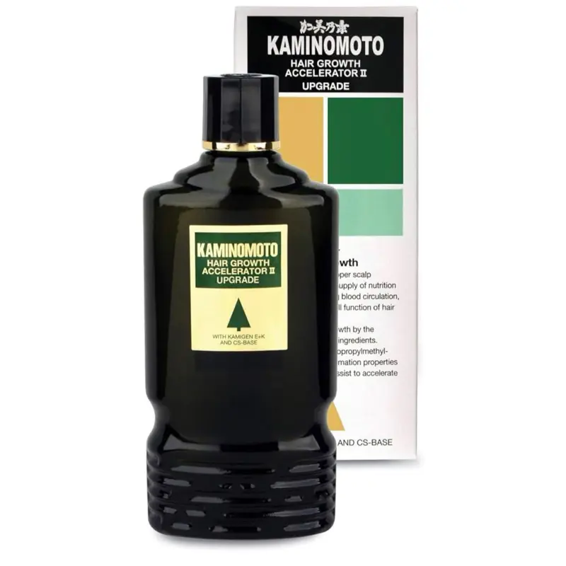Kaminomoto Hair Growth Accelerator II, Herbal Haircare Tonic for Hair Loss and Thinning, Scalp Treatment to Promote Regrowth, 180ml