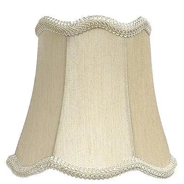 Mini Cream Scallop Chandelier Shade