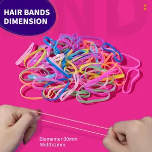 Free Gift Toddler Hair Ties Elastic Rubber Bands Baby Hair Ties Multi Color Hair Ties for Little Girls Elastic Small Rubber Bands for Kids Baby Girls Toddler Colorful Randomly