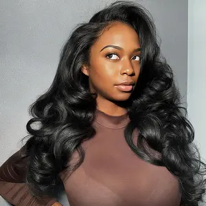 Mscoco Yaki Layered Body Half Wig Glueless Human Hair Half Wig Adjustable Drawstring Beginner Friendly Flip Over Half Wig Natural Hairline #summervibes