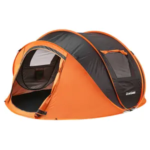 EchoSmile Pop-Up Camping Tent for Family | 2/6/8 Person Waterproof Dome | Easy Instant Setup with Carry Bag | Beach Tent & Camping Essentials for Outdoor Hiking