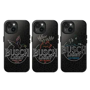 Busch Light Hunting Tough Phone case, Get Bucked up, Quack one open, go fishhh, iPhone 16/15/14/13/12/11/X/8 Pro Max Plus Mini Accessories