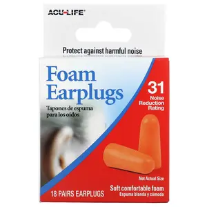 Flents Foam Earplugs, 18 Pairs
