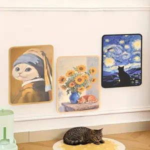 Durable Cat Scratching Pad, Self-Adhesive Multi-Functional Cat Scratch Board, Interactive Pet Climbing Mat, Wall Replacement, Wear-Resistant, Vertical Scratcher