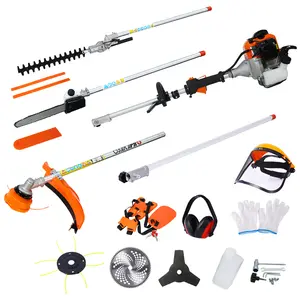 10-in-1 Multi-Functional Gas Garden Tool System 33CC 2-Cycle Engine Pole Saw Hedge Trimmer Grass Trimmer Brush Cutter Combo Kit for Yard Landscaping Lawn Care Outdoor Power Equipment EPA Compliant, Home Furniture and Household Product Search