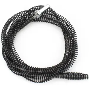 Drill Drain Snake 6.5Ft Drain Drain Clog Remover with Drill Connector Flexible Auger Drain Snake Replacement Cable for Kitchen, Bathroom Sink and Toilet