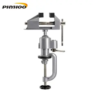 360 Degree Swivel Mini Universal Table Vise Aluminum Alloy Small Bench Vise Home Diy Table Clamp Fixed Bracket For Woodworking And Jewelry Making