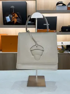 Pre-owned Loewe Barcelona Vintage Top Handle | Beige Leather Quiet Luxury