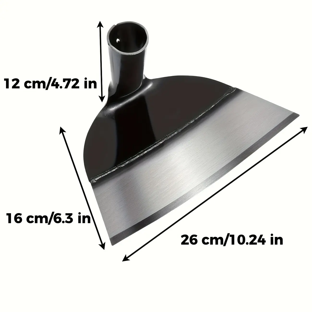 Manganese steel hand hoe, 1 piece - a heavy-duty gardening tool used for planting, tilling soil, and weeding, agricultural hoe, made of metal (excluding handle) leaf rake