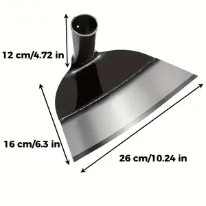 Manganese steel hand hoe, 1 piece - a heavy-duty gardening tool used for planting, tilling soil, and weeding, agricultural hoe, made of metal (excluding handle) leaf rake