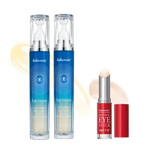 2 Counts Roller Eye Cream Essences & 1 Count Retinol Serum Stick (3 Counts/set), Eye Repair Cream, Long-lasting Moisturizing Firming Professional Eye Lotion Sticks, Beauty & Personal Care Products
