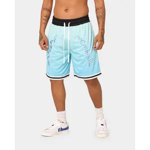 Loiter Script Ball Shorts Blue