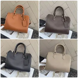 Signature Genuine Leather Barrel Bag - Elegant Design with Multiple Colors Available