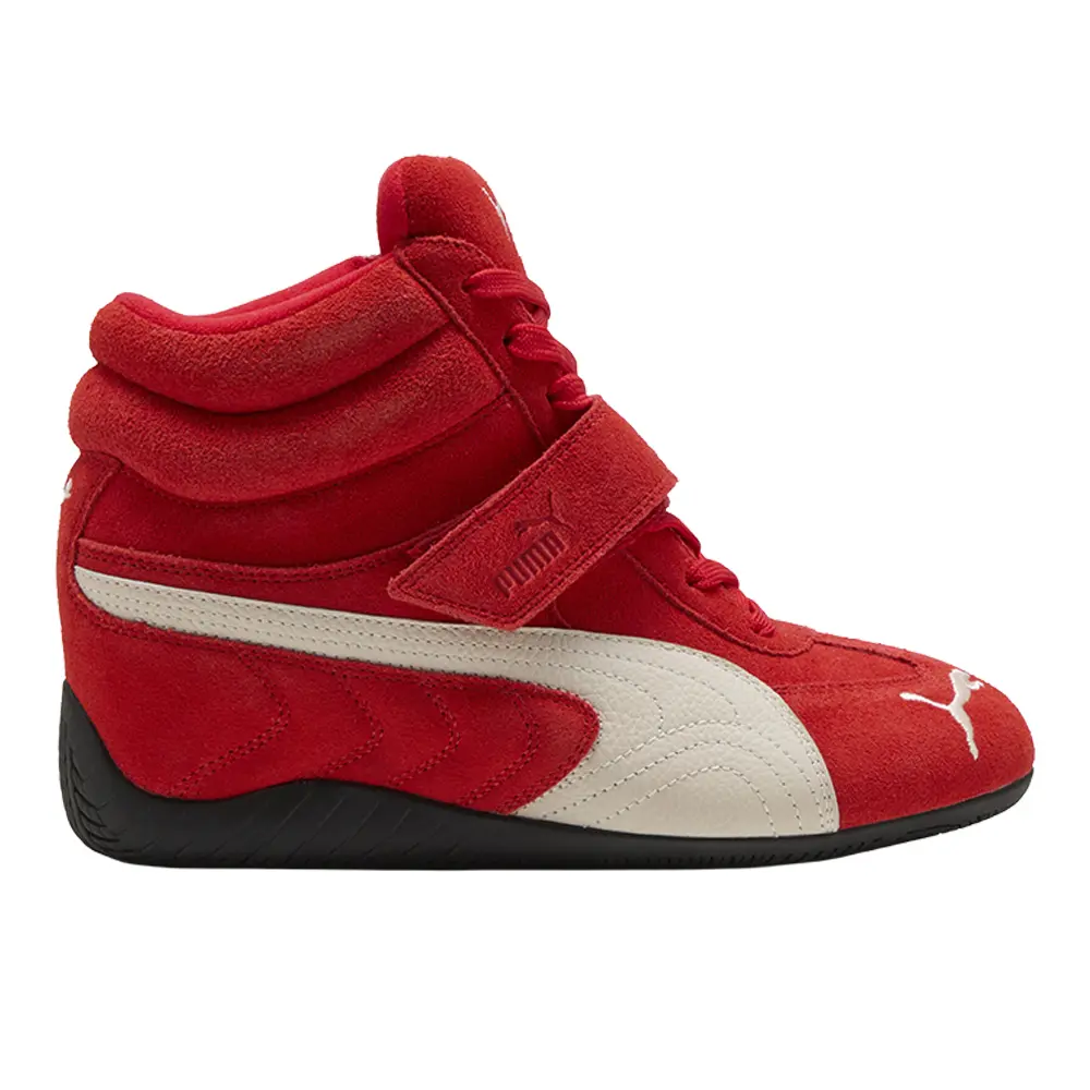 PUMA Womens Speedcat Og Lace Up Flats Casual - Red