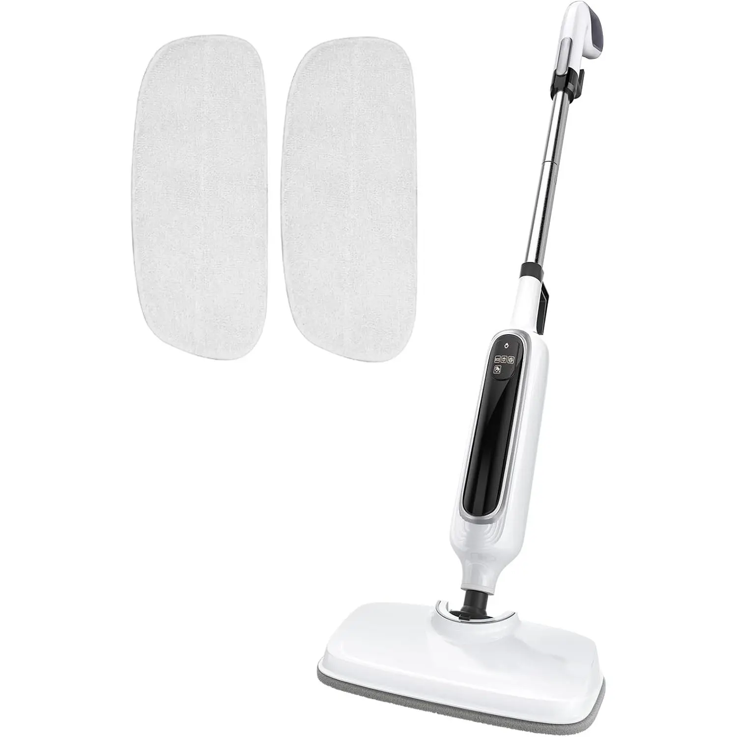 12-in-1 Detachable Handheld Steam Mop with Handle, 23ft Cord, 3 Steam Modes, LED Display, 45*11in Household Electric Mop for Bathrooms, Tile Floors & Households