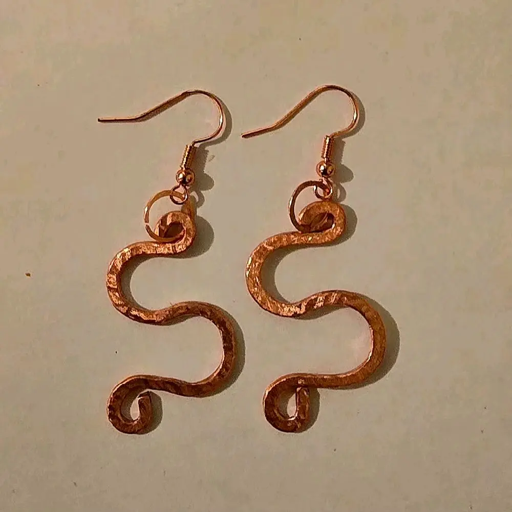 Copper earrings